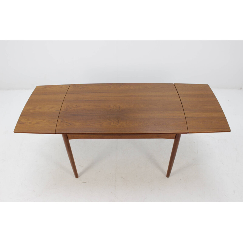 Table vintage danoise extensible en teck - 1960