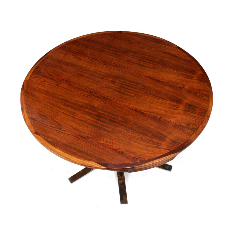 Vintage rosewood lotus Flip-Flap table by Dyrlund - 1960s