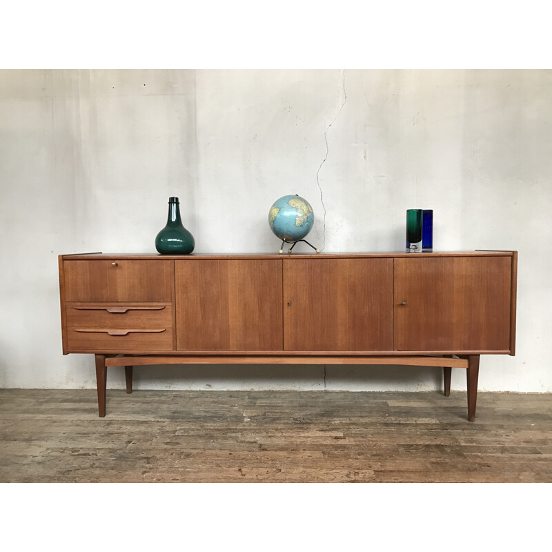 Enfilade scandinave vintage en teck - 1960