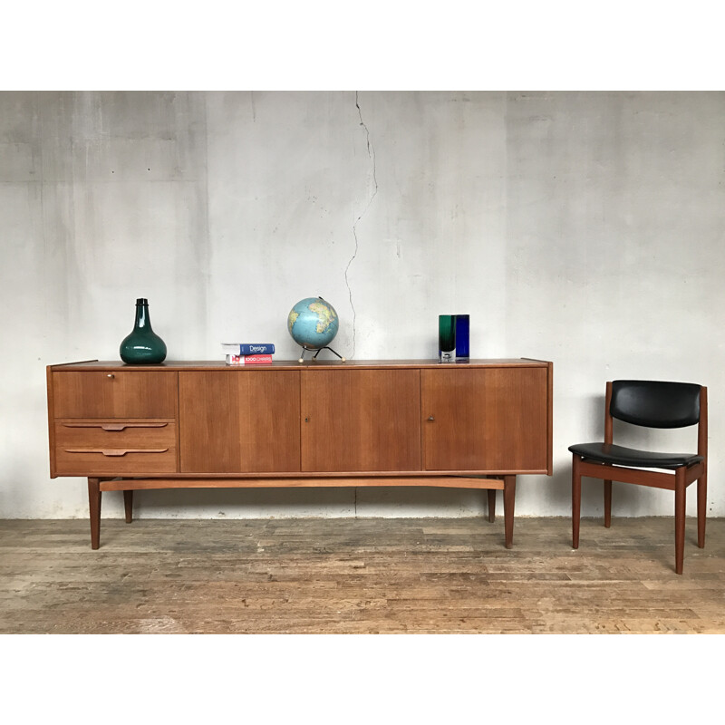 Scandinavian vintage teak sideboard - 1960s