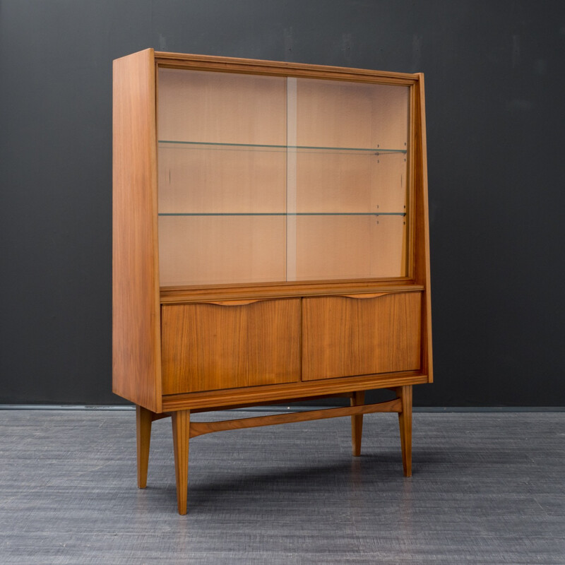 Vintage cabinet in glass and wood - 1960s