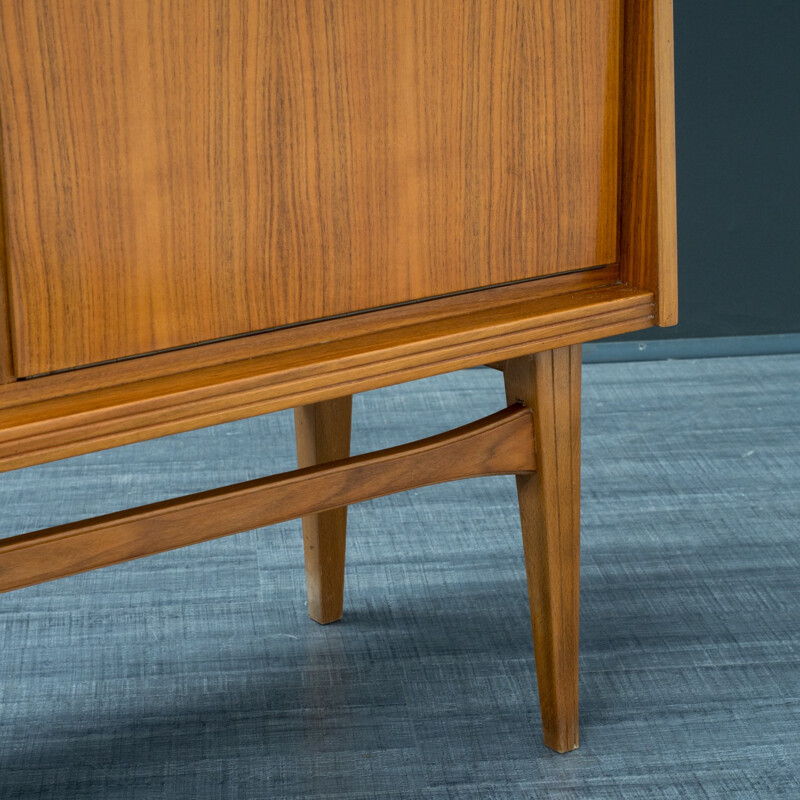 Vintage cabinet in glass and wood - 1960s