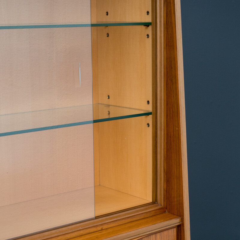 Vintage cabinet in glass and wood - 1960s