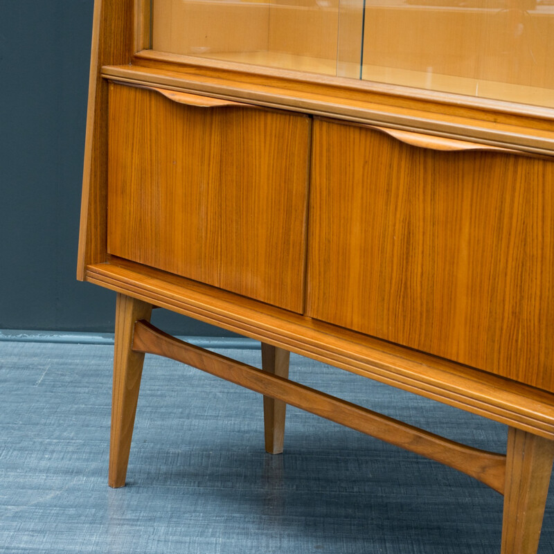 Vintage cabinet in glass and wood - 1960s