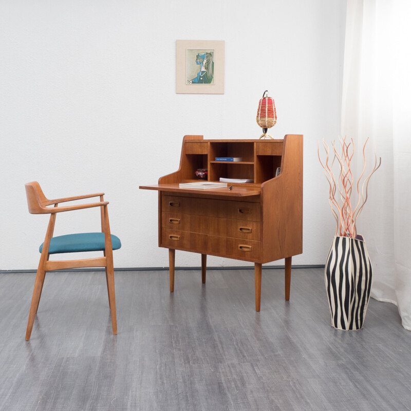 Scandinavian style teak desk - 1960s
