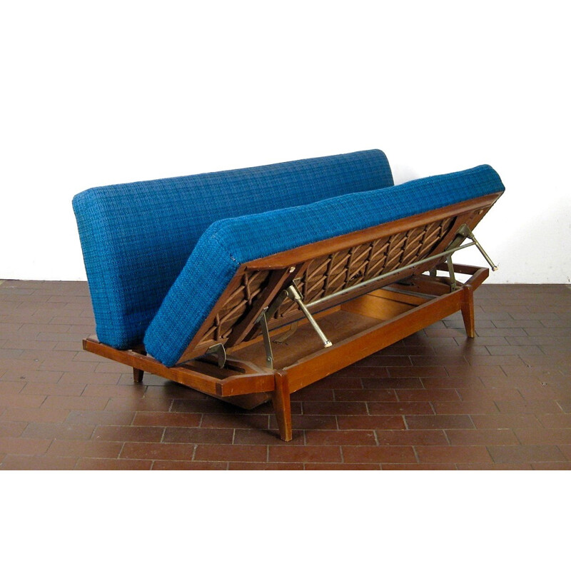 Scandinavian design blue daybed - 1950s