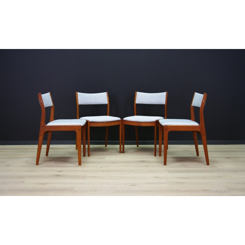 Chaises en teck vintage classique au design scandinave - 1960