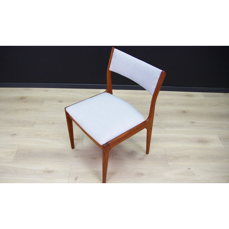 Chaises en teck vintage classique au design scandinave - 1960