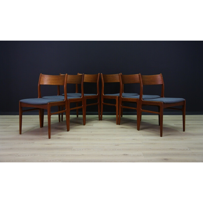 Retro vintage teak chairs for Funder-Schmidt & Madsen - 1960s