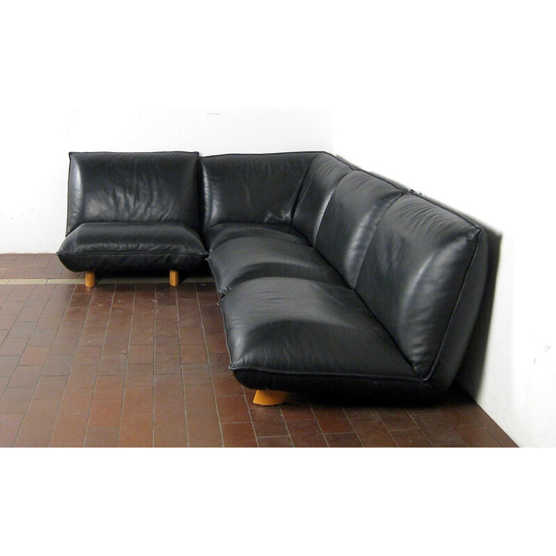 Mid-century Scandinavian leather sofa - 1970s