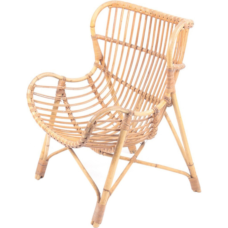 Bamboo Lounge Chair - 1950s