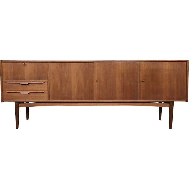 Enfilade scandinave vintage en teck - 1960