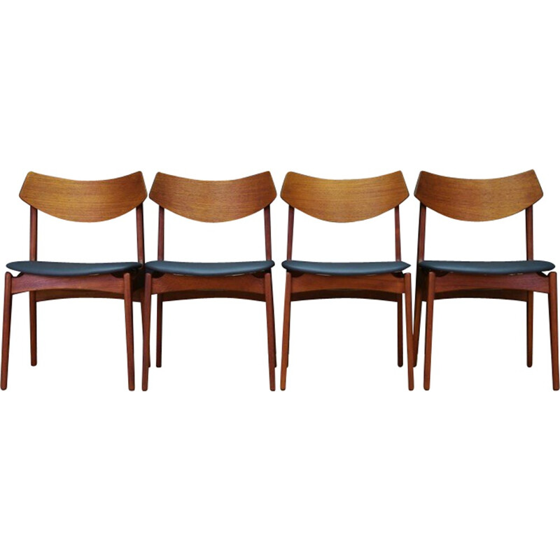 Chaises en teck vintage de Funder - Schmidt & Madsen - 1960