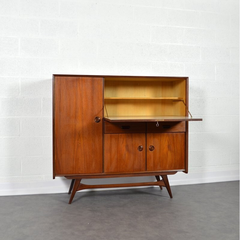 Secretary & Bar Cabinet by Louis Van Teeffelen for Wébé - 1960s