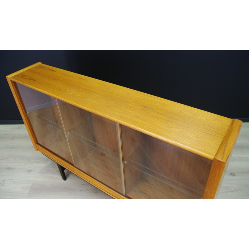 Teak highboard with glass-case by Interform Collection - 1960s