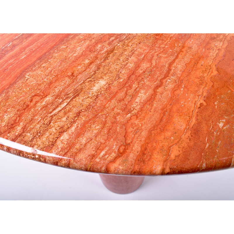 Perse red travertine table by Mario Bellini for Cassina - 1977