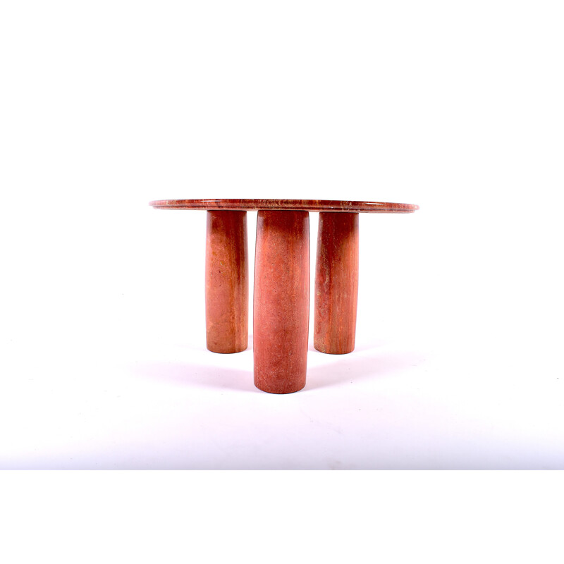 Perse red travertine table by Mario Bellini for Cassina - 1977