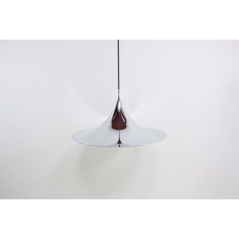 Large pendant lamp in chromed metal by Thorup & Bonderup for Fog & Morup - 1967