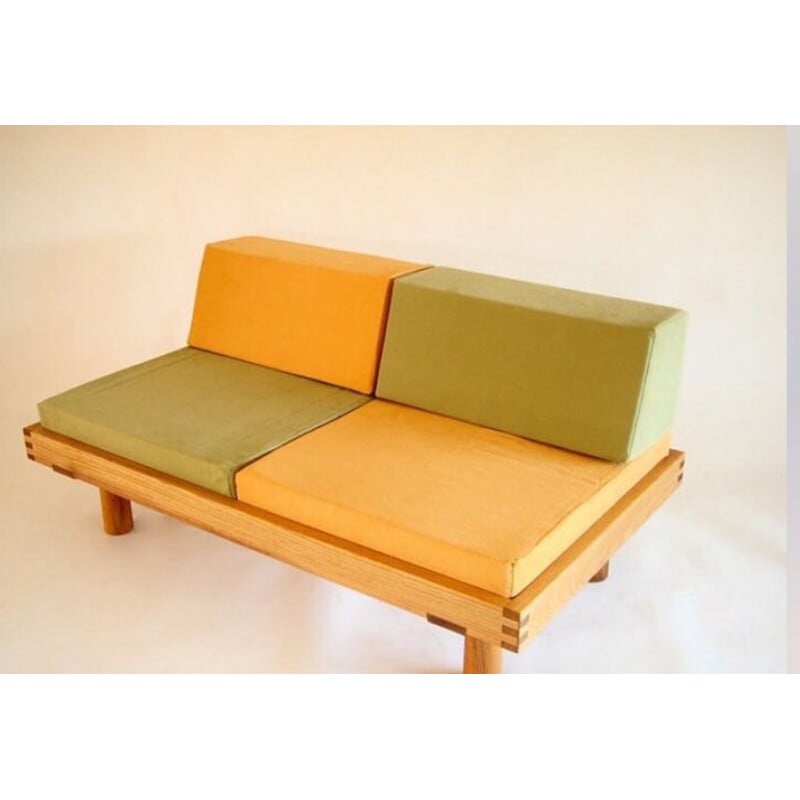 2-seater bench model "L09D" by Pierre Chapo - 1960s