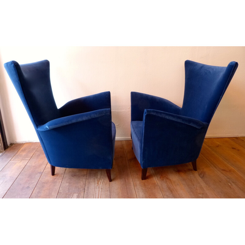 Paire de fauteuils vintage Italiens - années 50
