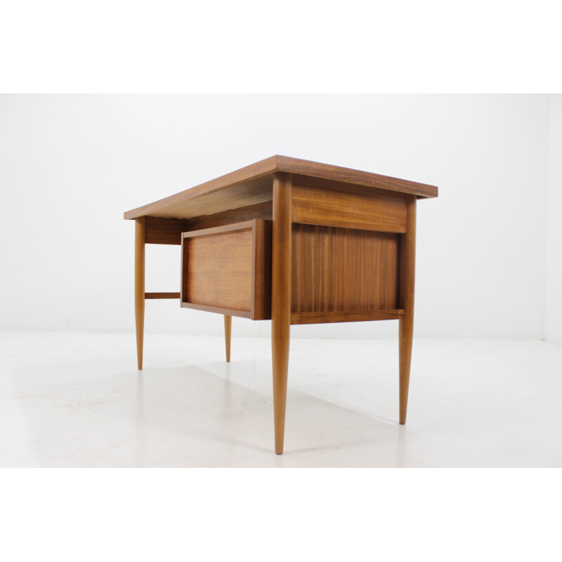 Vintage Scandinavian desk in mahogany - 1960s