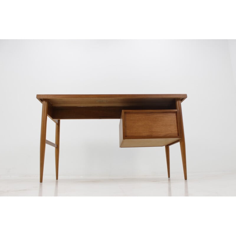 Vintage Scandinavian desk in mahogany - 1960s