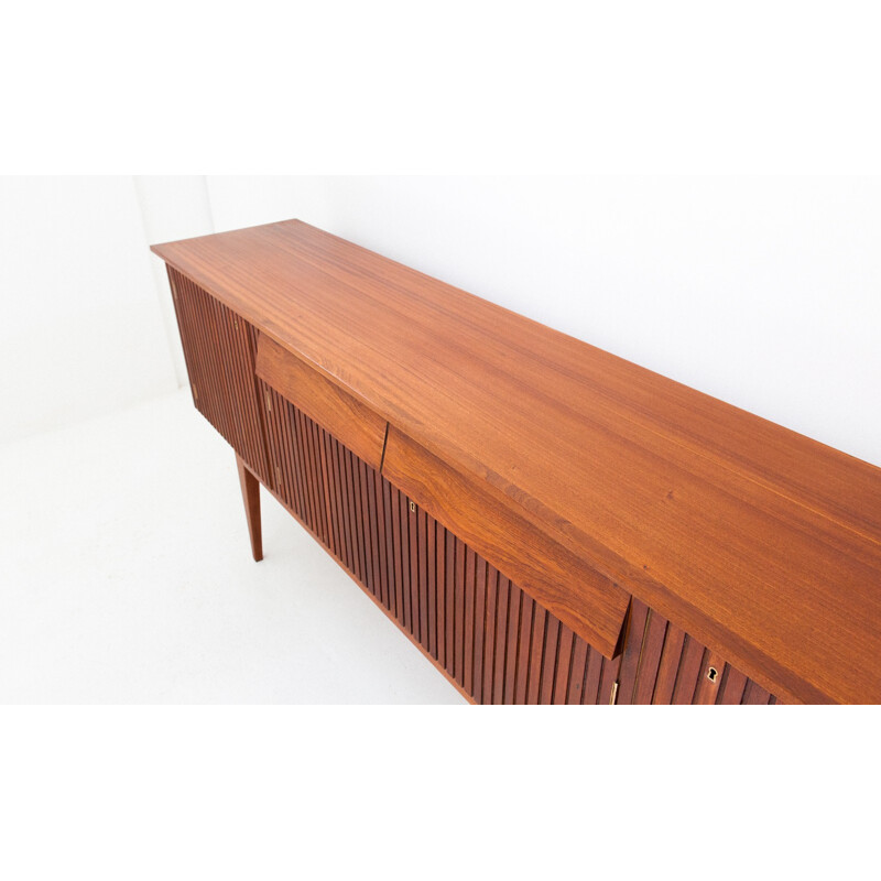 Italian vintage mahogany sideboard - 1950s