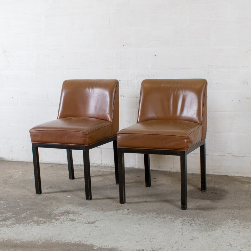 Pair of Louise armchairs by Jules Wabbes - 1960s