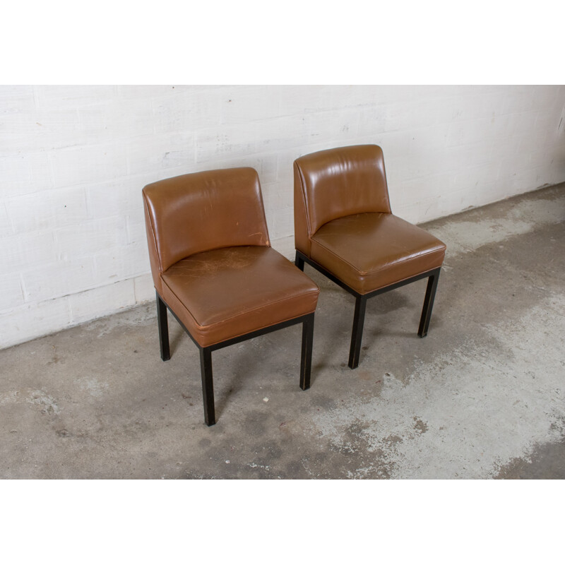 Pair of Louise armchairs by Jules Wabbes - 1960s