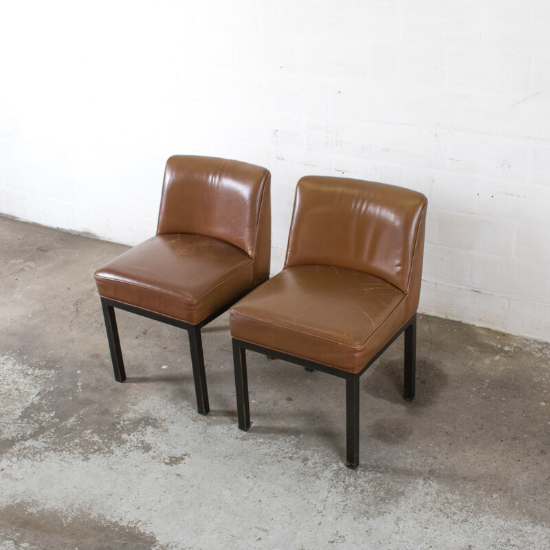 Pair of Louise armchairs by Jules Wabbes - 1960s