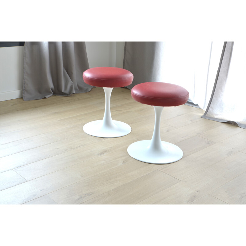 Pair of vintage Tulip stools for Arkana - 1970s