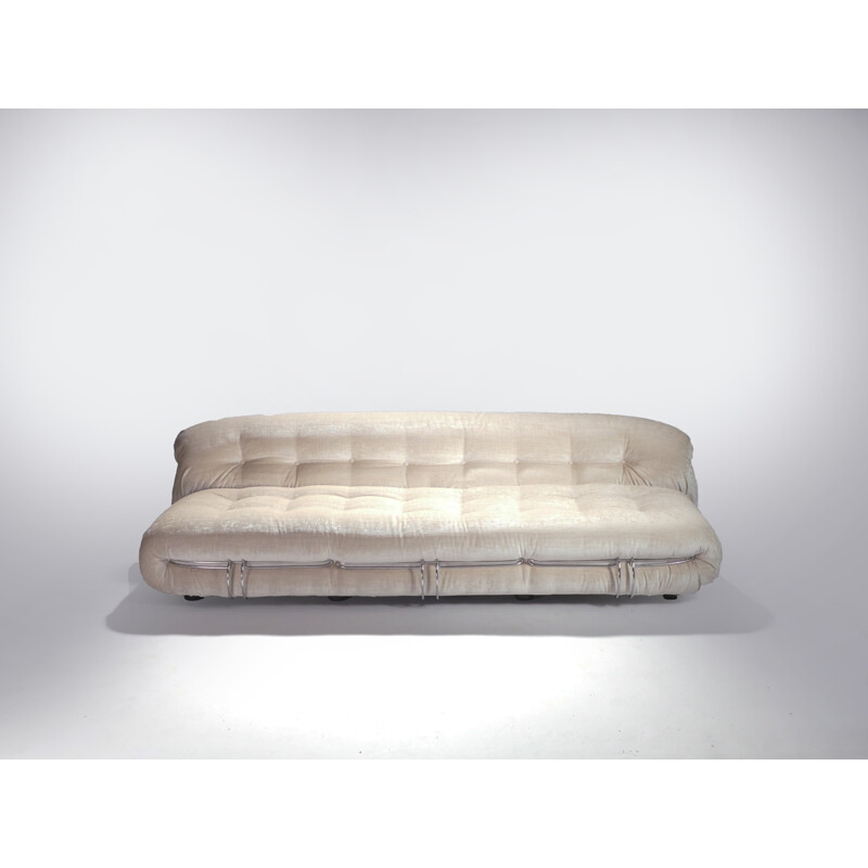 Beige "Soriana" sofa by Tobia & Afra Scarpa for Cassina - 1960s