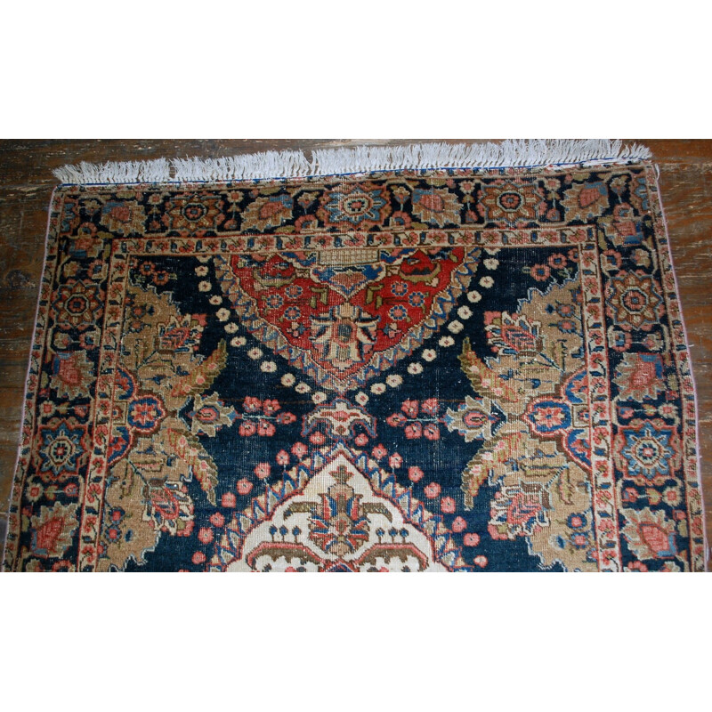 Hand made vintage rug by Persian Malayer - 1930s
