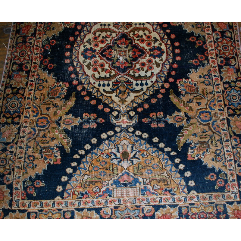 Hand made vintage rug by Persian Malayer - 1930s