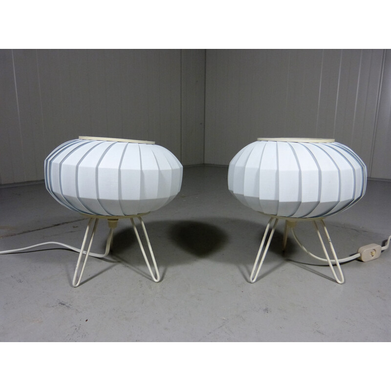Pair of Ufo table lamps - 1950s