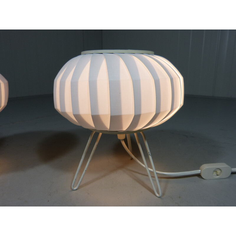 Pair of Ufo table lamps - 1950s