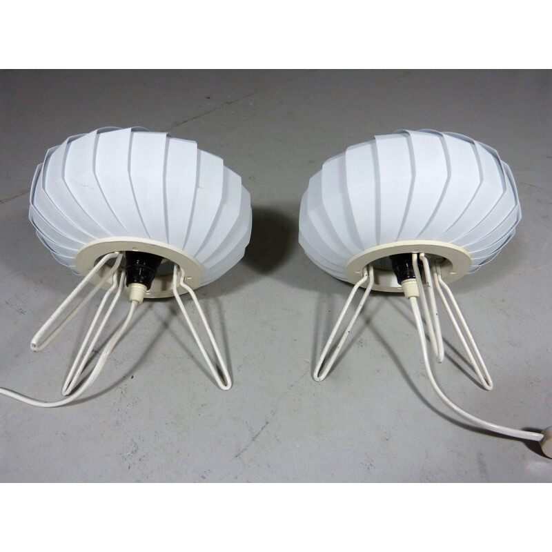 Pair of Ufo table lamps - 1950s