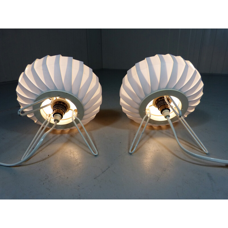 Pair of Ufo table lamps - 1950s