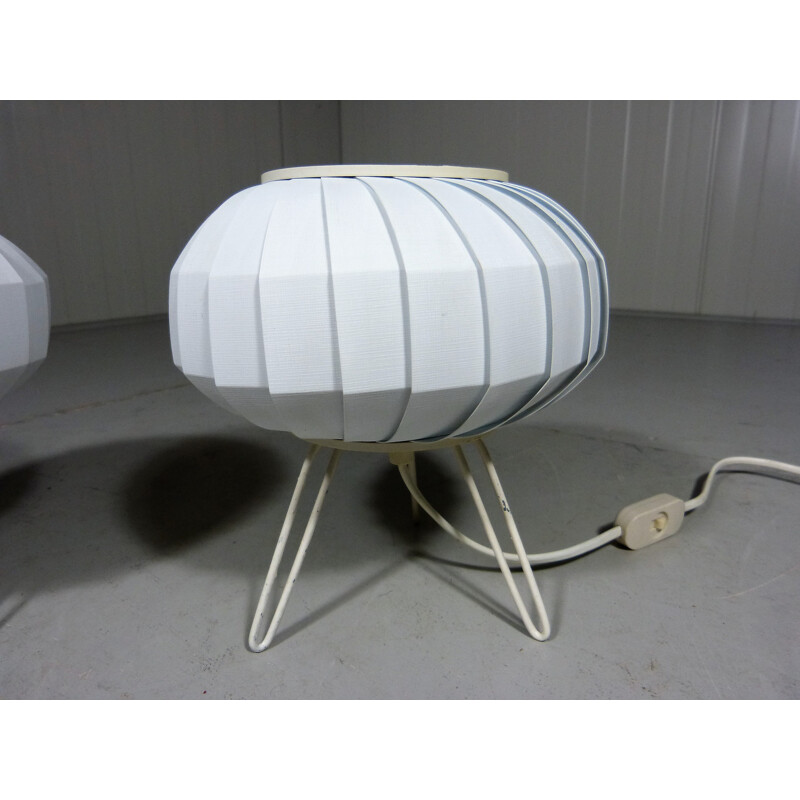 Pair of Ufo table lamps - 1950s