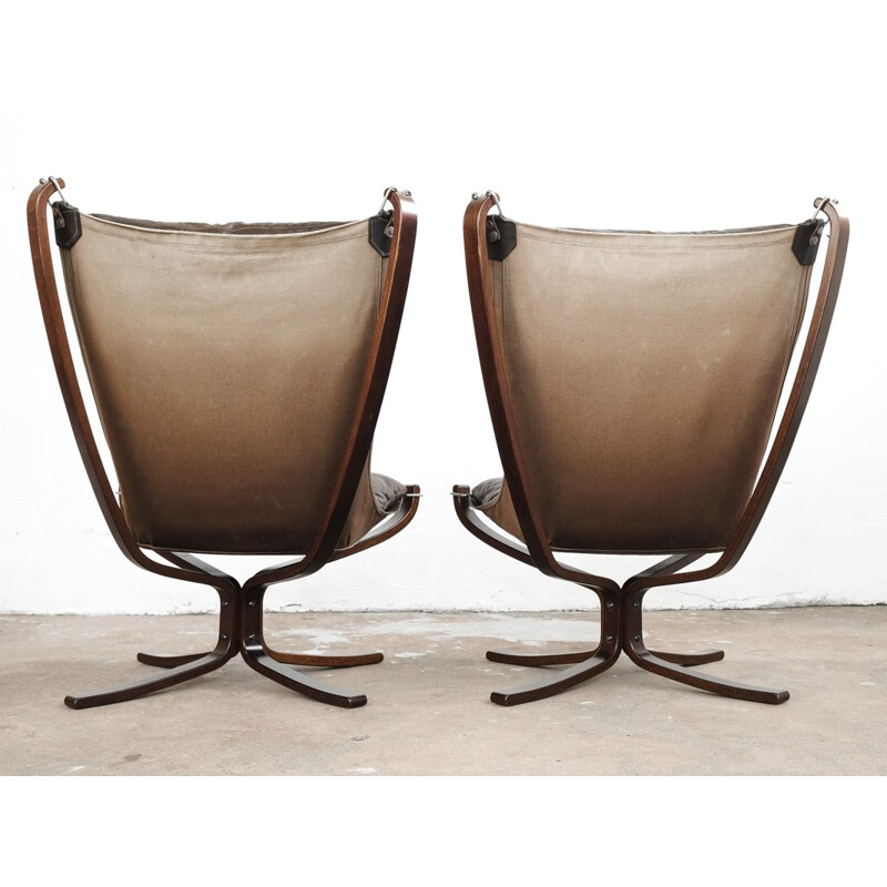 Pair of "Falcon" amchairs by Sigurd Resell for Vatne Møbler - 1970s