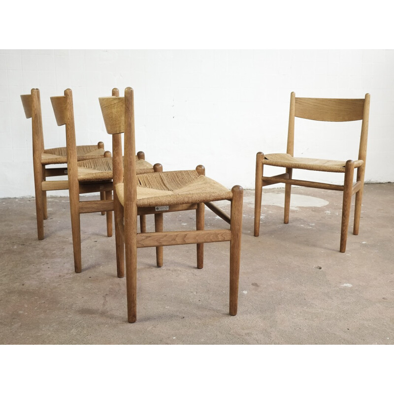 Set of 4 chairs CH36 by Hans Wegner for Carl Hansen & Søn - 1970s