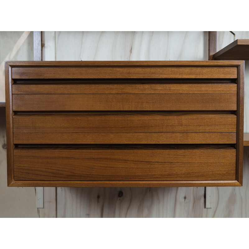 Vintage teak wall system by Poul Cadovius - 1960s