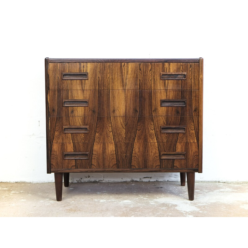 Vintage chest of 4 drawers in rosewood by Westergaard - 1960s