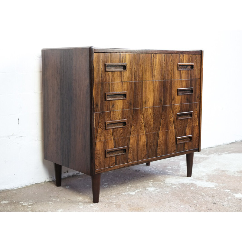 Vintage chest of 4 drawers in rosewood by Westergaard - 1960s