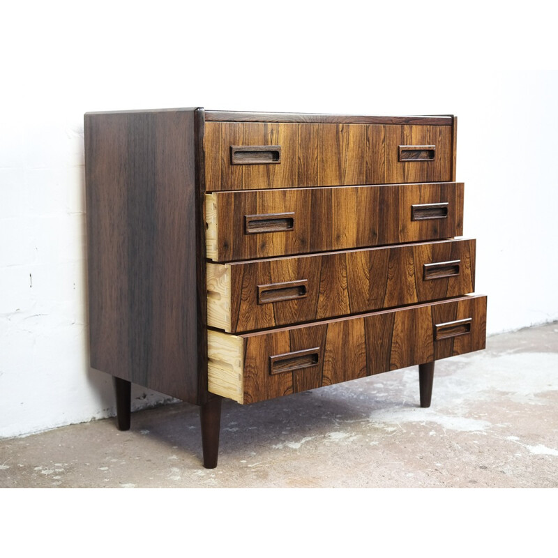 Vintage chest of 4 drawers in rosewood by Westergaard - 1960s