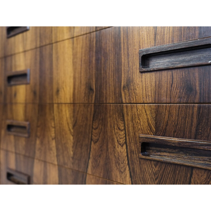 Vintage chest of 4 drawers in rosewood by Westergaard - 1960s