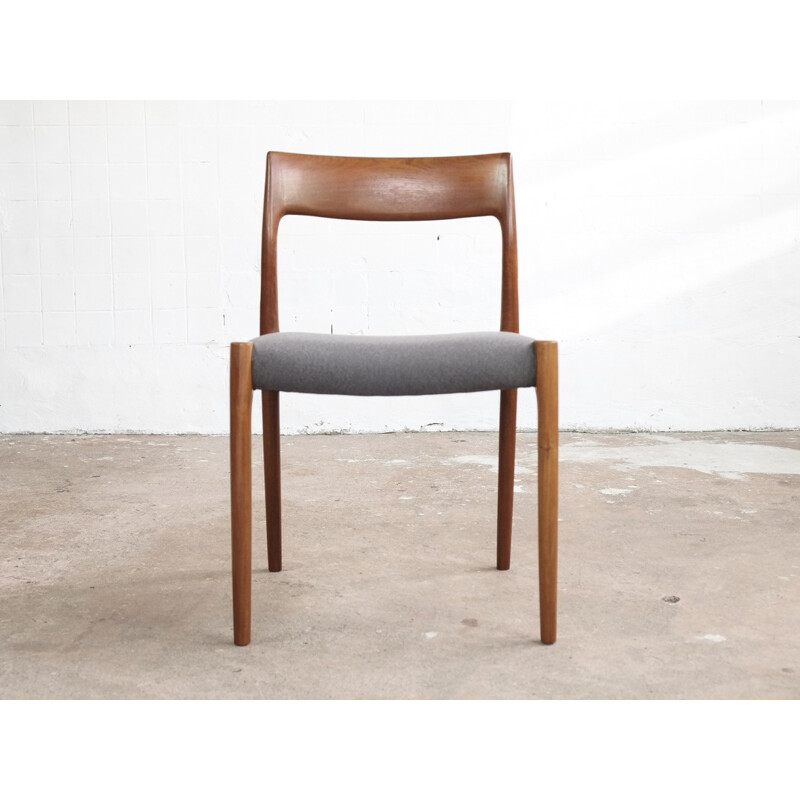 Set of 6 chairs in teak by Niels O. Møller - 1960s