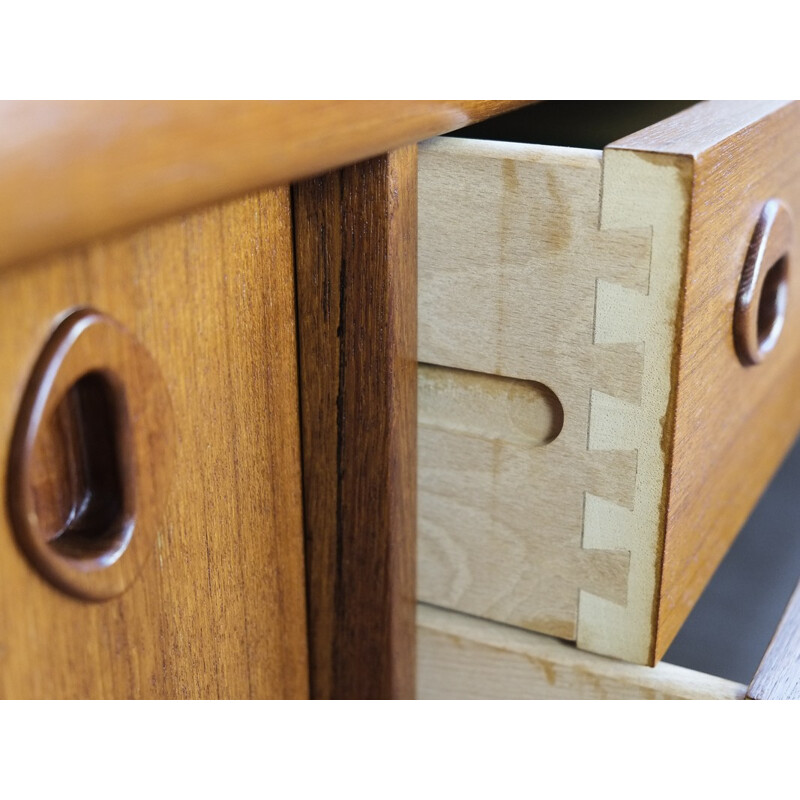 Vintage large sideboard in teak by HP Hansen - 1960s