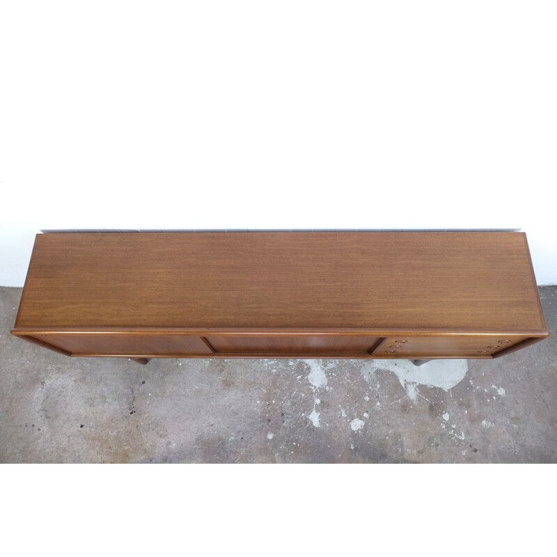 Vintage large sideboard in teak by HP Hansen - 1960s