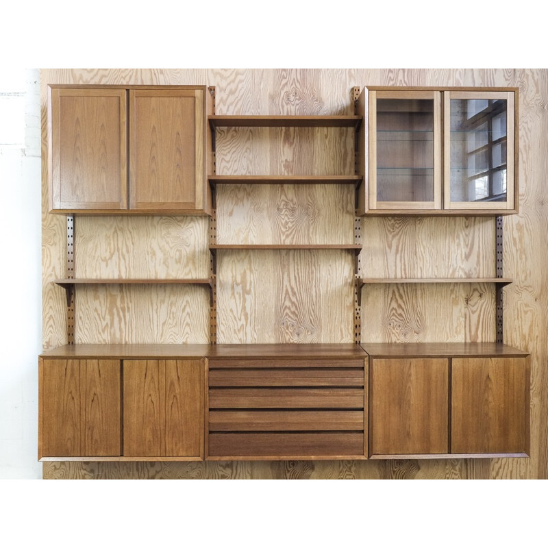 Vintage "CADO"  teak wall system by Poul Cadovius - 1960s